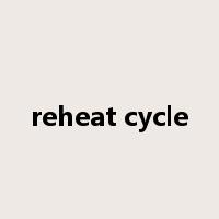 reheat cycle是什么意思