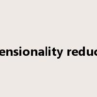 Dimensionality reduction是什么意思