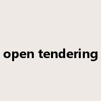 open tendering是什么意思