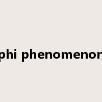 phi phenomenon是什么意思