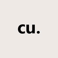 cu.是什么意思