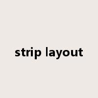 strip layout是什么意思