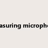 measuring microphone是什么意思