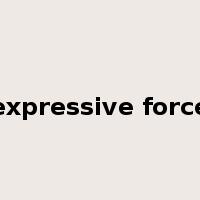 expressive force是什么意思