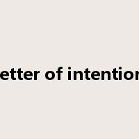 letter of intention是什么意思