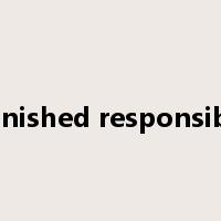 diminished responsibility是什么意思