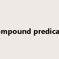 compound predicate是什么意思