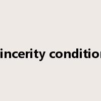 sincerity condition是什么意思