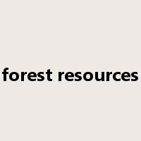 forest resources是什么意思