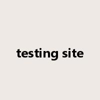 testing site是什么意思