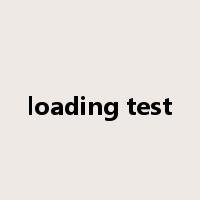 loading test是什么意思