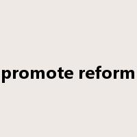 promote reform是什么意思