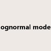 lognormal model是什么意思