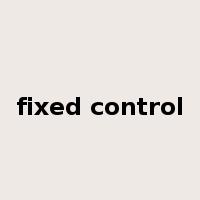 fixed control是什么意思