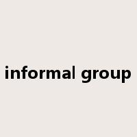 informal group是什么意思