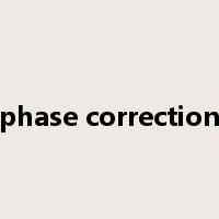 phase correction是什么意思