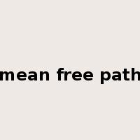 mean free path是什么意思