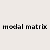 modal matrix是什么意思