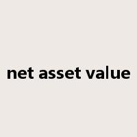net asset value是什么意思