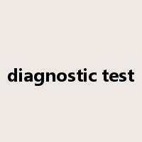 diagnostic test是什么意思