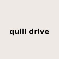 quill drive是什么意思