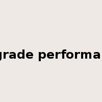 degrade performance是什么意思