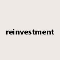 reinvestment是什么意思