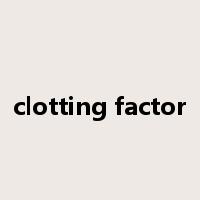 clotting factor是什么意思