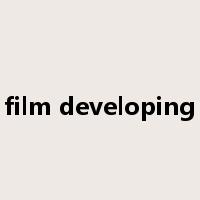 film developing是什么意思