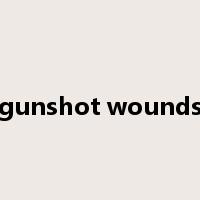gunshot wounds是什么意思