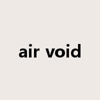 air void是什么意思