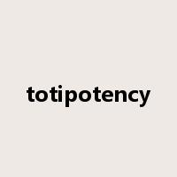 totipotency是什么意思