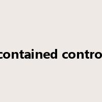contained control是什么意思