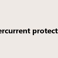 overcurrent protection是什么意思