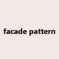 facade pattern是什么意思