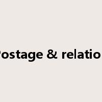 Postage & relation是什么意思