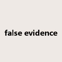 false evidence是什么意思