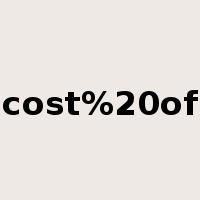 cost%20of是什么意思