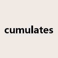 cumulates是什么意思