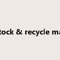 overstock & recycle material是什么意思