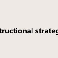 instructional strategies是什么意思