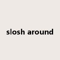 slosh around是什么意思