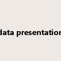 data presentation是什么意思