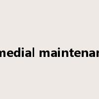 remedial maintenance是什么意思