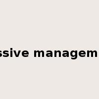 passive management是什么意思