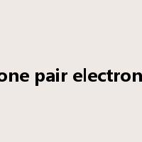 lone pair electrons是什么意思