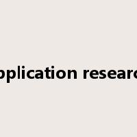 application research是什么意思