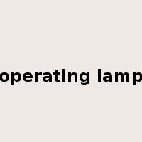 operating lamp是什么意思