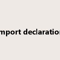 import declaration是什么意思