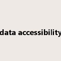 data accessibility是什么意思